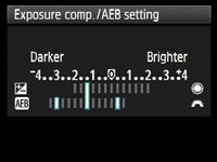 Bracketing Setting in Camera