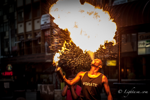 Firebreather at the Instawalk