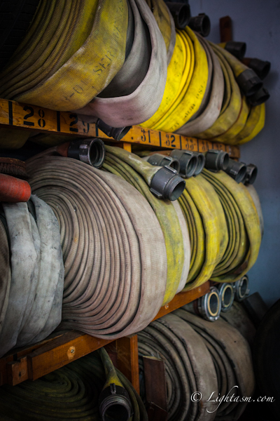 Coiled Fire Hoses