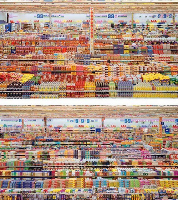 Andreas Gursky, 99 Cent II Diptychon 2001
